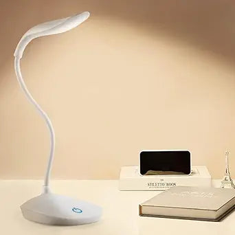 Rechargeable Study Lamp -Table Lamp for Study Room | LED Desk Lamp Light For Study with 3 Brightness Levels | Portable USB Table Light | Study Table Lamp for Students, Reading & Work at Home