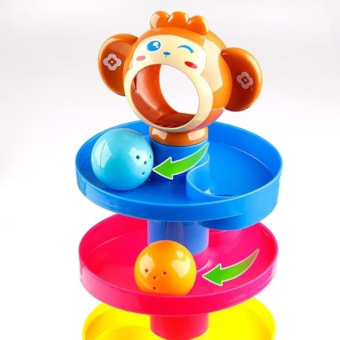 Toy Imagine Ball Drop & Roll Ramp Game | Swirling Tower Toy with Balls for Kids Age 2-5 Years | Motor Skill Development Ball Activity Toy for Babies...