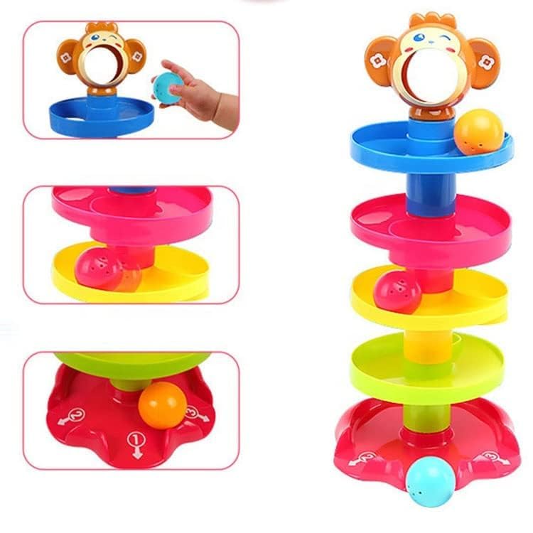 Toy Imagine Ball Drop & Roll Ramp Game | Swirling Tower Toy with Balls for Kids Age 2-5 Years | Motor Skill Development Ball Activity Toy for Babies...