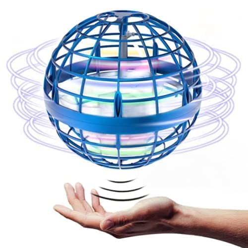 Flying Spinner Fidget Ball Toy Kids USB Rechargeable Built-in Lights 360° Rotating Magic Controller(Multi Color)(1 PIS)