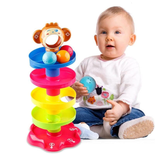Toy Imagine Ball Drop & Roll Ramp Game | Swirling Tower Toy with Balls for Kids Age 2-5 Years | Motor Skill Development Ball Activity Toy for Babies...