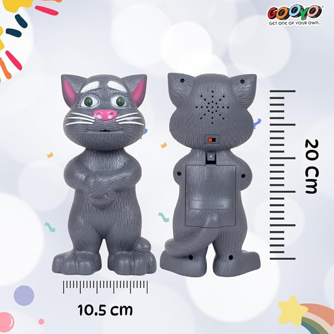 Electronic Pet Talking Toy Cat for Kids | Best Musical Toy with More Features | Best Gift for Kids | Black Color, 3xAA Battery (Not Included)